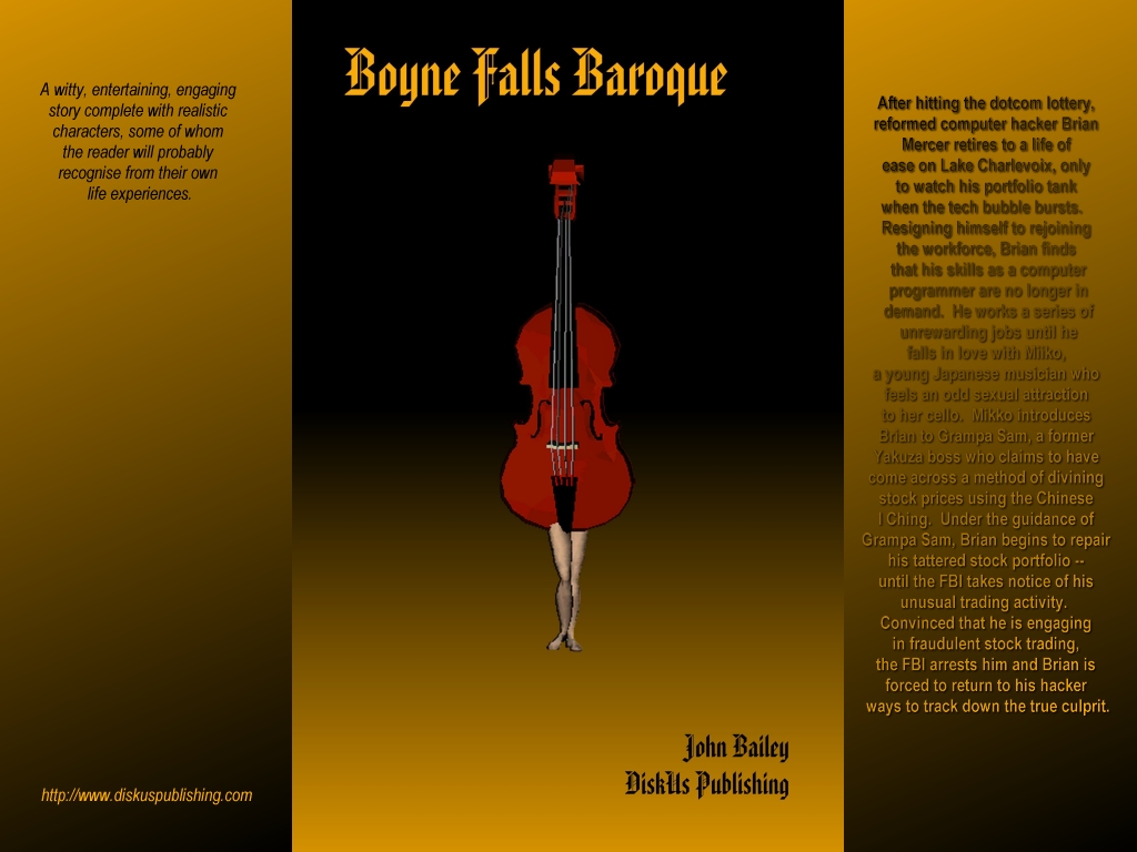 Book Cover - Boyne Falls Baroque (novel by John Bailey)